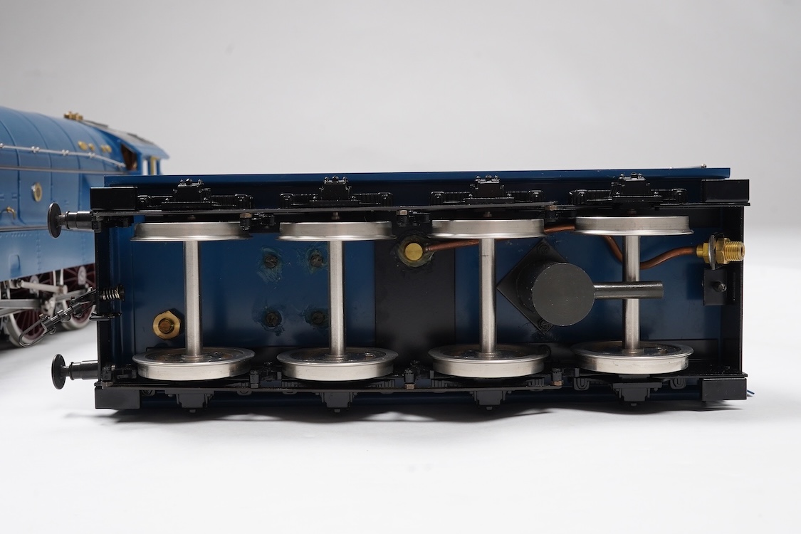 A Gauge One Aster Hobbies live steam LNER Class A4, 4-6-2 tender locomotive, Mallard 4468, the factory ‘Built Up’ version, spirit fired working three cylinder motion, with assembly instructions, operating instructions, a